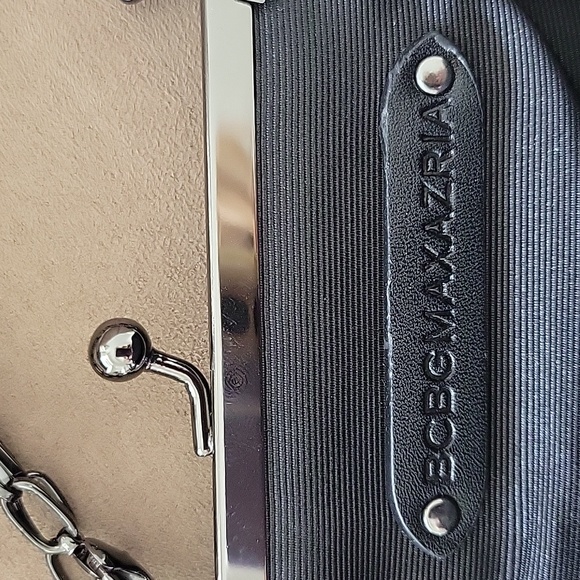 BCBG MaxAzria Small Black Metallic Mesh Bag - Picture 4 of 4